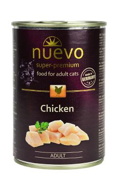 Nuevo Chicken Adult храна за котки с Пилешко 400г конс.
