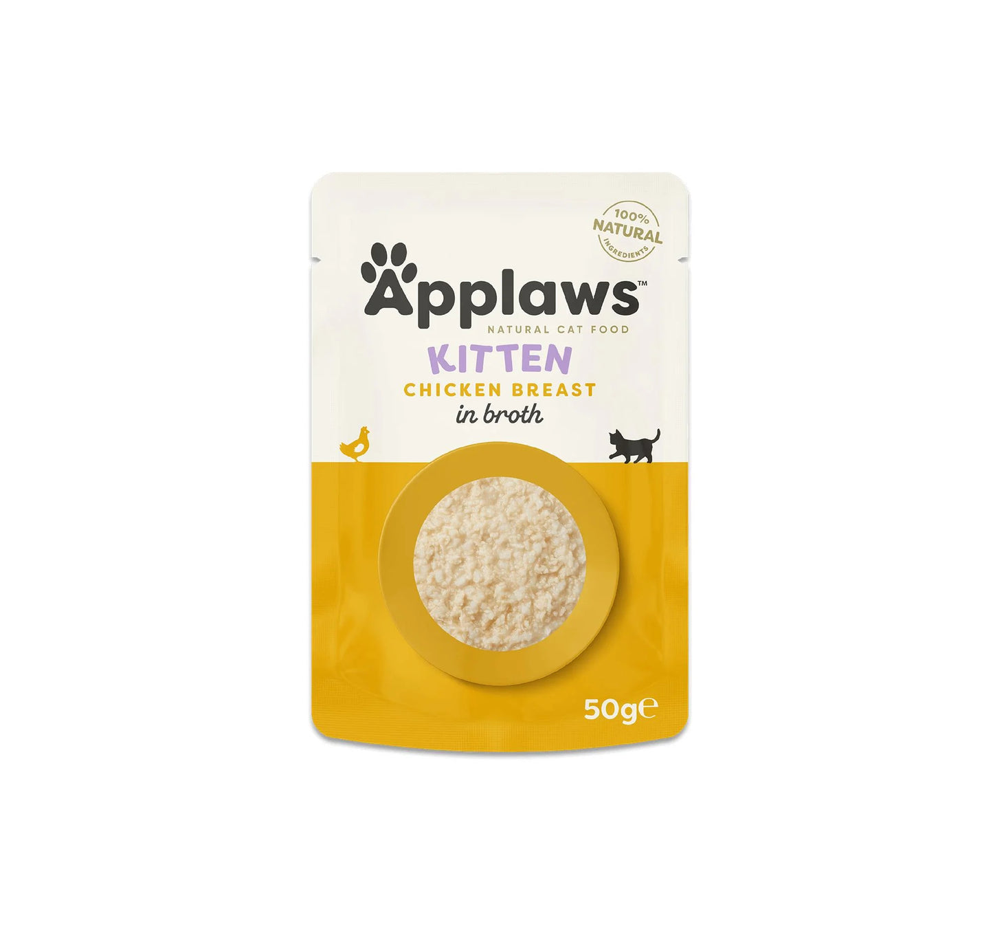 Applaws Chicken Breast in Broth Kitten храна за котенца с Пилешко филе в бульон 50г пауч
