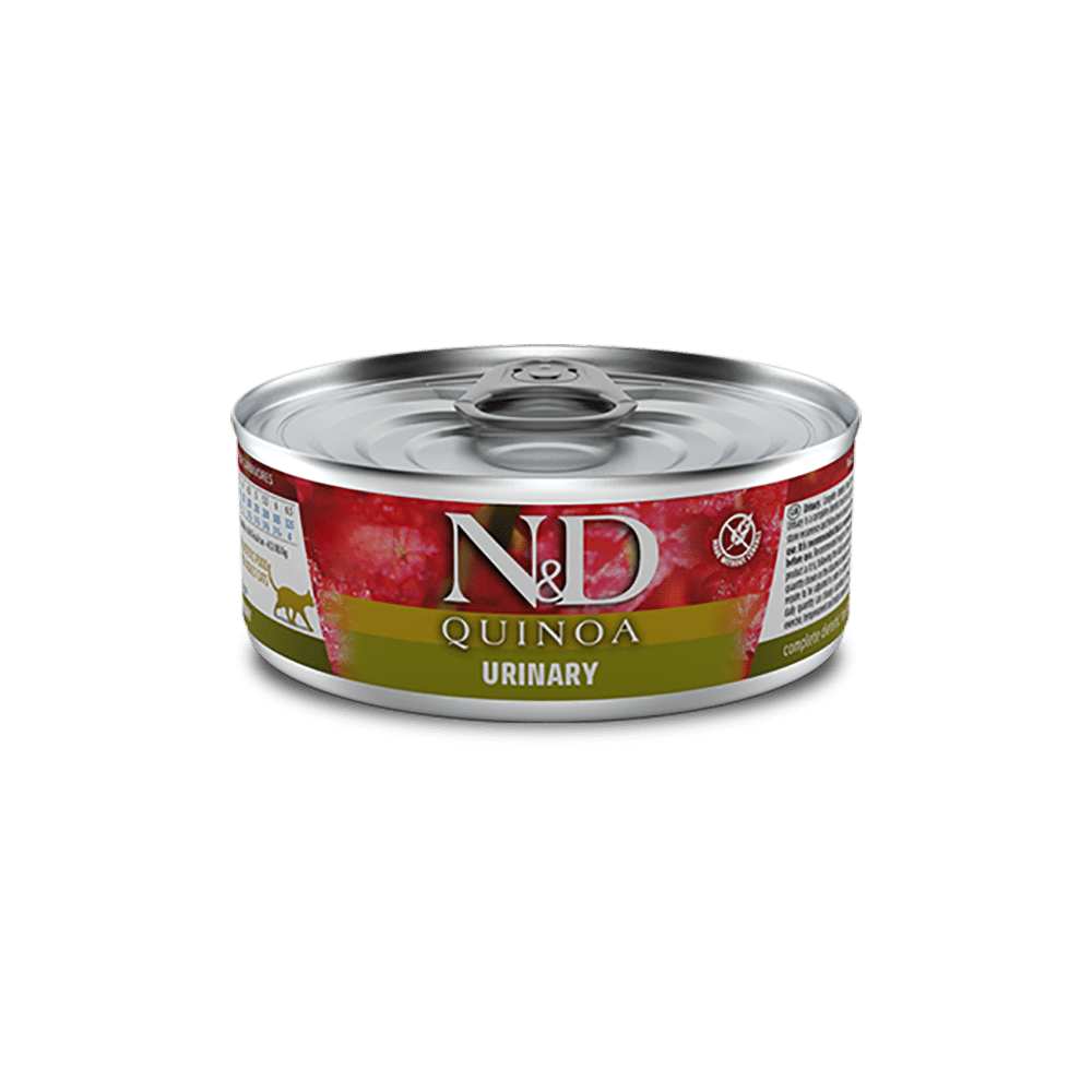 N&D Quinoa Urinary храна за котки с Патешко 80г конс.