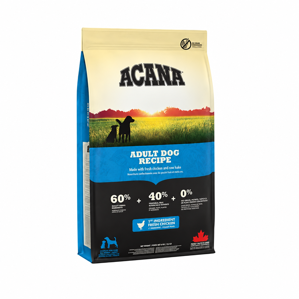 Acana Adult Dog Grain Free беззърнена суха храна за кучета от всички породи в зряла възраст с Пиле, Пуешко и Яйца 11,4кг