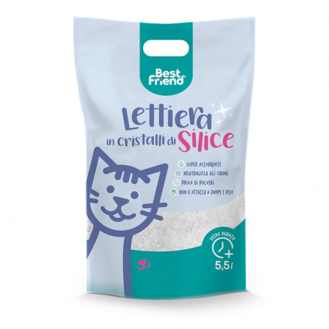 Best Friend LongLife Silica Gel силиконова котешка тоалетна със силициеви кристали 5,5 л