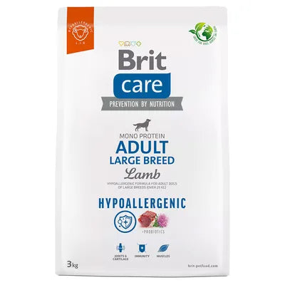 Brit Care Lamb Hypoallergenic Adult Large Breed хипоалергенна храна за кучета от големи породи с Агнешко месо 3кг