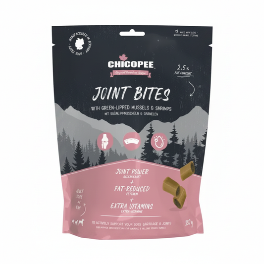 Chicopee Joint Bites лакомство за кучета за подкрепа на ставите със зеленоусти миди и скариди 350г