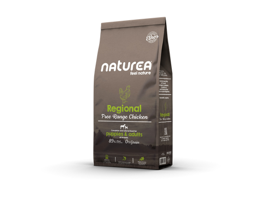 Naturea Ethos Regional Free Range Chicken Grain free Monoprotein Puppies and Adults храна за кучета от Свободно Отглеждани Пилета 1,6кг