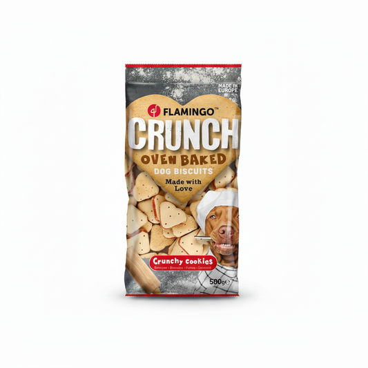 Flamingo Crunch Biscuits бисквити Сърца – хрупкаво лакомство за кучета 500г