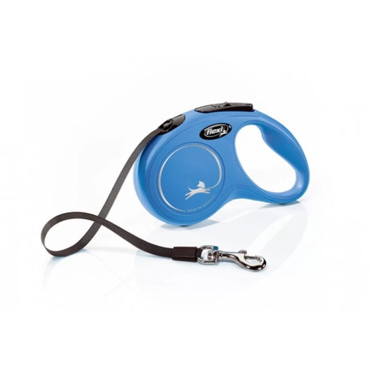 Flexi Classic Blue XS автоматичен повод лента 3м до 12кг син