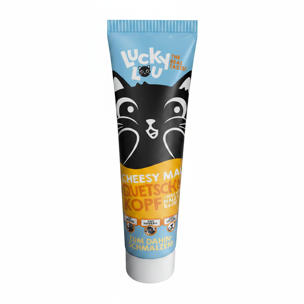 Lucky Lou Adult Malt & Cheese малцова паста против космени топки за котки 100г