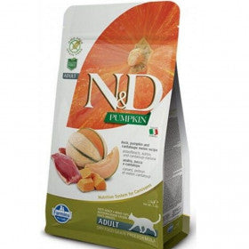 N&D Pumpkin Duck & Cantaloupe Adult храна за котки с Патешко, Тиква и Пъпеш 300г