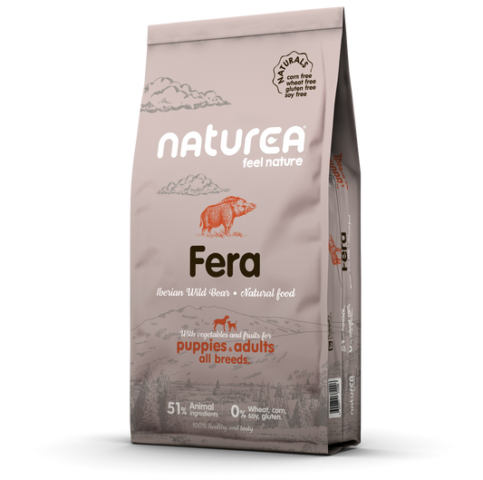 Naturea Naturals Fera Iberian Wild Boar Monoprotein Puppies and Adults храна за кучета с Иберийски глиган 12кг