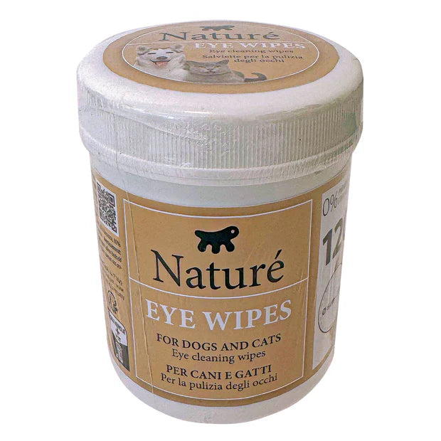 Naturè Eye Wipes мокри кърпички за почистване на очи за кучета и котки с натурални съставки 120бр/оп