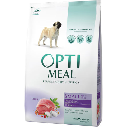 OptiMeal Duck Small Breed Adult храна за кучета от дребни породи с Патешко 4кг