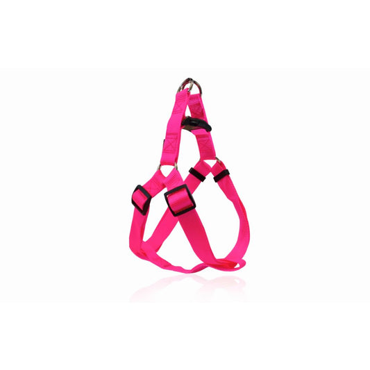 Pet Interest Harness A Plain Fl. Pink неоново розов нагръдник Тип А за кучета XS 1 × 26–40 см