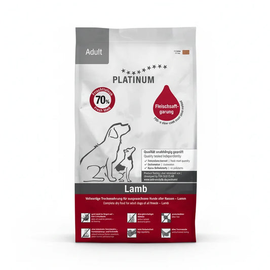 Platinum Adult Lamb 5 кг – суха храна за израснали кучета с 70% прясно Агнешко месо