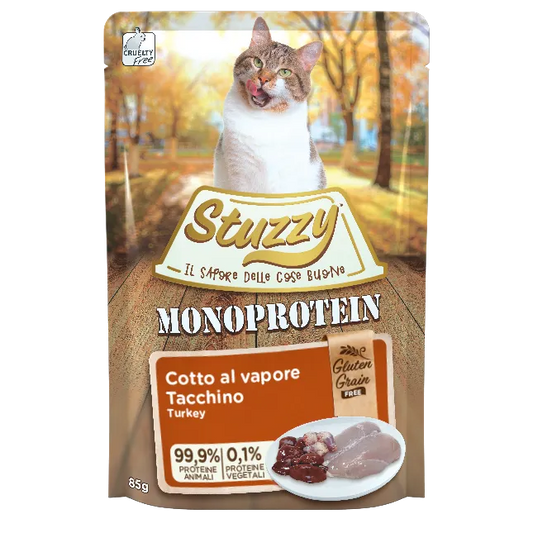 Stuzzy Grain free Monoprotein храна за котки с Пуешко 85г пауч