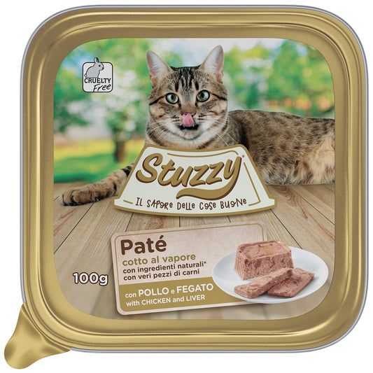 Stuzzy Paté Chicken and Liver Adult пастет за котки с Пилешко и Дроб 100г