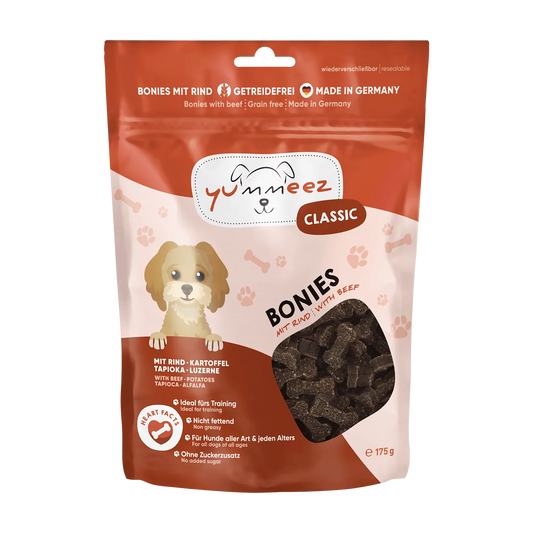 Yummeez Classic Bonies Beef беззърнено лакомство за кучета с телешко месо и тапиока 175 г
