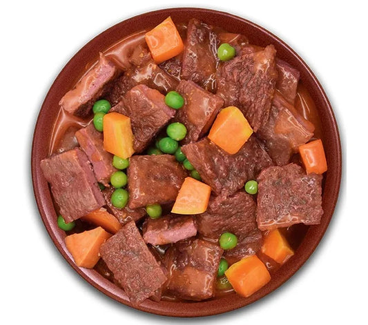 Alpha Spirit Real Food Roast Beef Stew Grain Free натурална яхния за кучета с 97% Телешко месо, Сладки картофи и Зеленчуци 280г