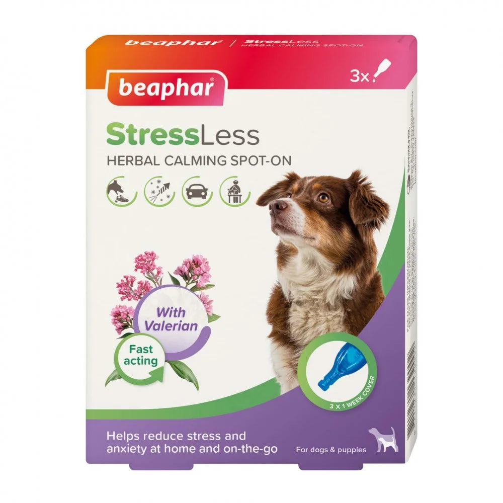 Beaphar Herbal Calming Spot-On успокояващи пипети за кучета с Валериана 3бр/оп