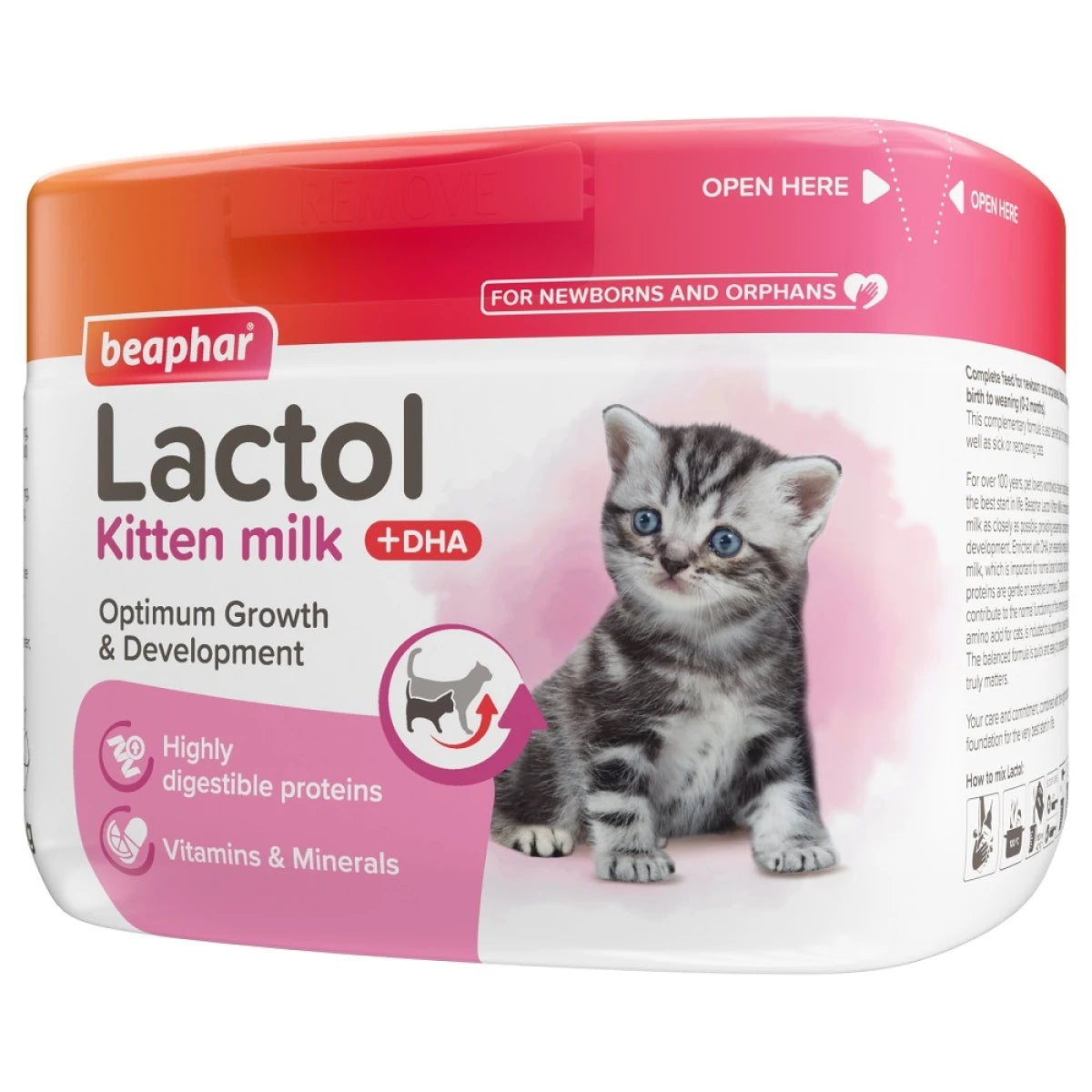 Beaphar Lactol Kitten Milk пълноценно сухо мляко за котенца 250г