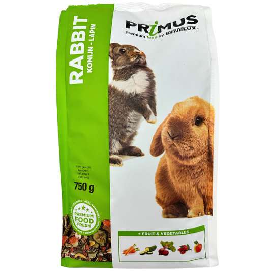 Benelux Primus Rabbit храна за декоративни зайчета 750г