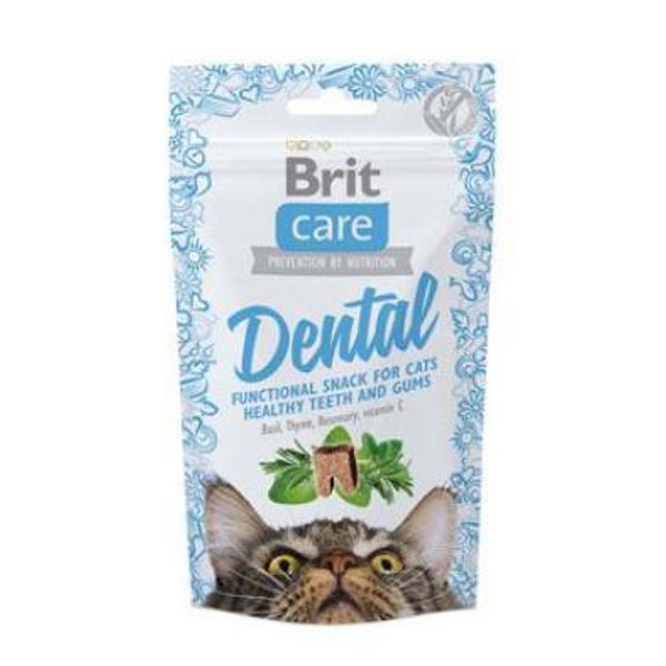 Brit Care Snack Dental дентално лакомство за котки 50г