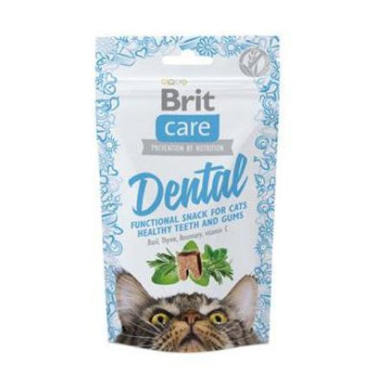 Brit Care Snack Dental дентално лакомство за котки 50г