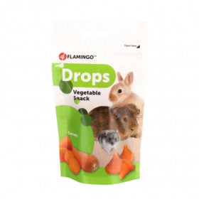 Flamingo Fruit Drops Carrot лакомство за гризачи с Моркови 75г