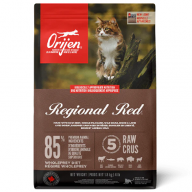 Orijen Regional Red Adult храна за котки с Червени меса 5,4кг