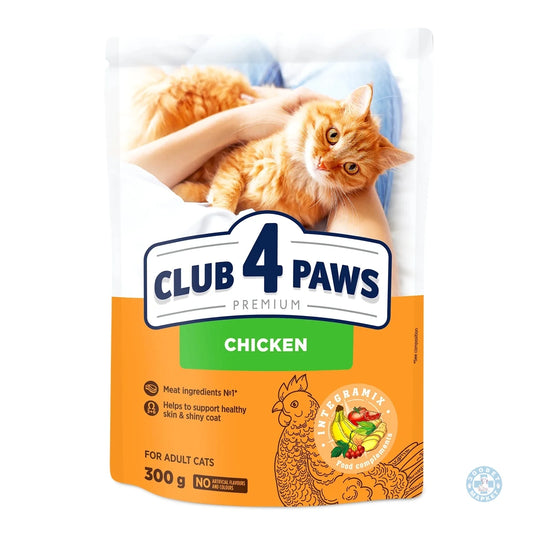 Club 4 paws Chicken Adult храна за израснали котки с Пилешко 300г