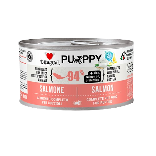 Disugual Salmon Monoprotein Puppy монопротеинова храна за подрастващи кученца с 94% Сьомга 150г