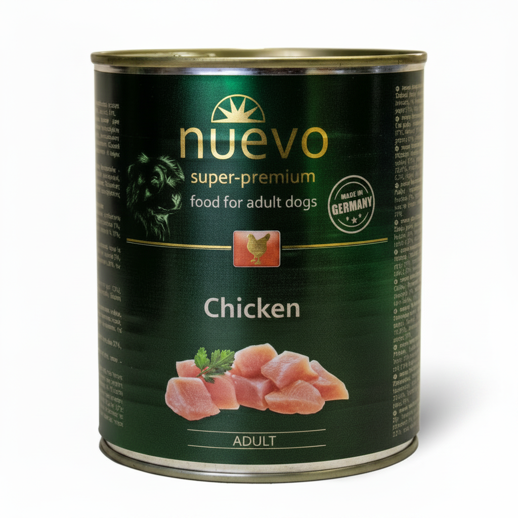 Nuevo Chicken Adult мокра храна за кучета с Пилешко месо 800г