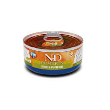 N&D Pumpkin храна за котки с Патешко и Тиква 70г конс.
