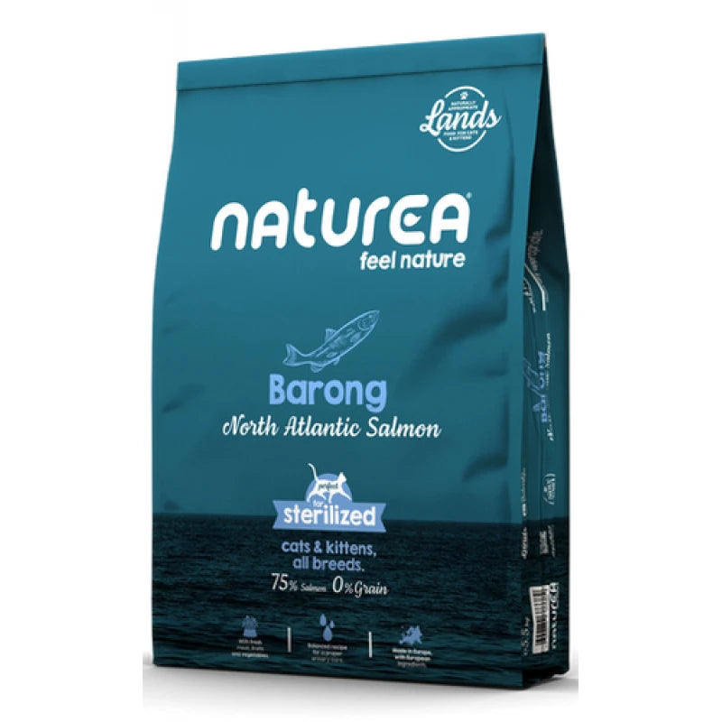 Naturea Lands Barong Grain free супер премиум храна за котки със 75% Сьомга 5,5кг