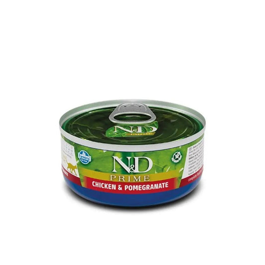 N&D Prime Chicken & Pomegranate Adult храна за котки с Пилешко и Нар 70г