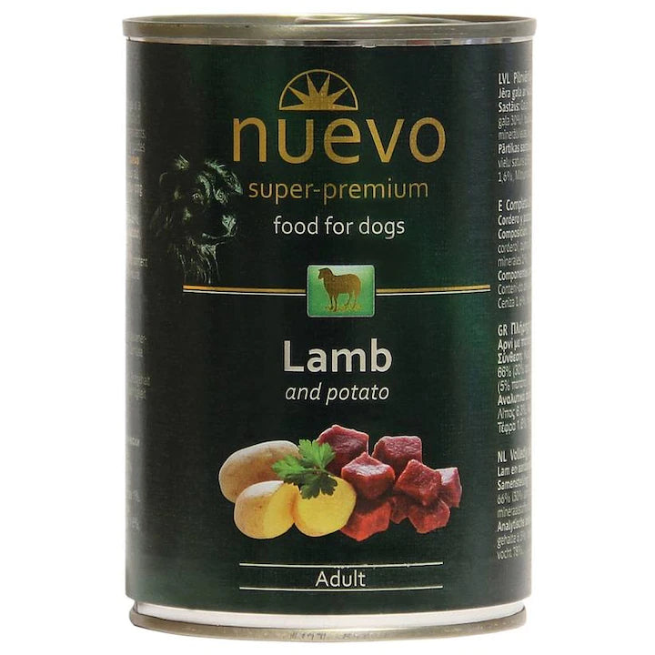 Nuevo Lamb Adult храна за кучета с Агнешко и Картофи 400г конс.
