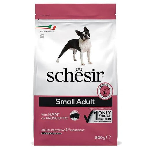 Schesir Ham Monoprotein Small Adult храна за кучета с Прошуто 800г
