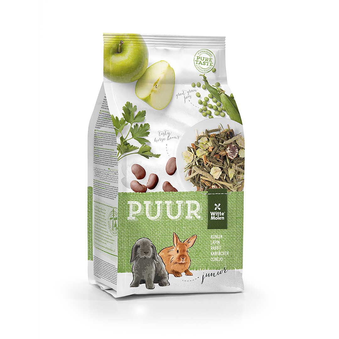 Puur Witte Molen Junior Rabbit храна за подрастващи декоративни зайчета 600г