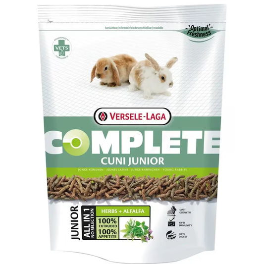 Versele Laga Complete Cuni Junior пълноценна екструдирана храна за подрастващи зайчета до 8 месеца 500г