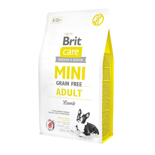 Brit Care Mini Lamb Grain free Adult храна за кучета от дребни породи с Агнешко 2кг