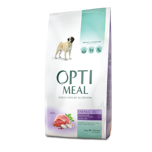 OptiMeal Duck Small Breed Adult храна за кучета от дребни породи с Патешко 12кг