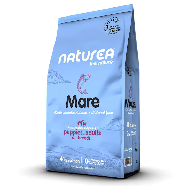 Naturea Naturals Mare Salmon Monoprotein Grain free Puppies and Adults хипоалергенна храна за кучета със Сьомга 12кг