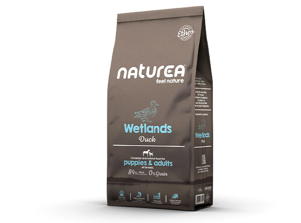 Naturea Ethos Wetlands Duck Grain free Monoprotein Puppies and Adults храна за кучета От Свободно Отглеждани Патици 1,6кг