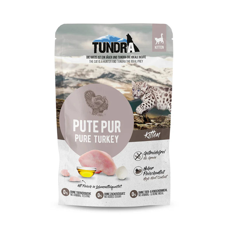 Tundra Pure Turkey Kitten храна за подрастващи котенца с Пуешко месо 85г пауч