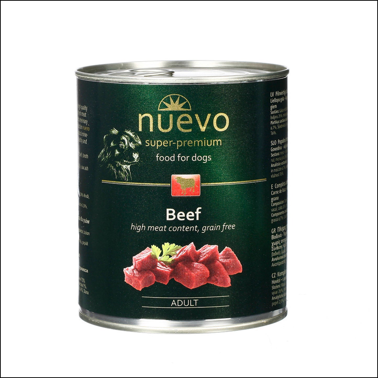 Nuevo Beef Grain free Adult храна за кучета с Говеждо без зърно 800г конс.