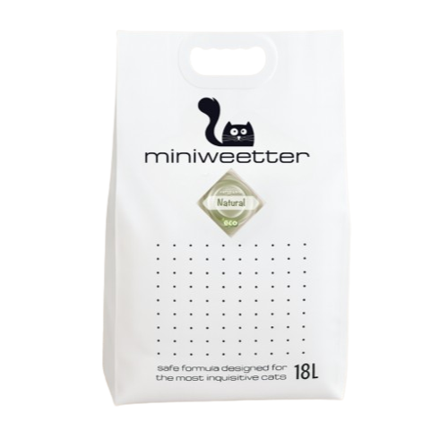 Weelitter Natural Cat Litter натурална биоразградима соева котешка тоалетна без аромат 18л